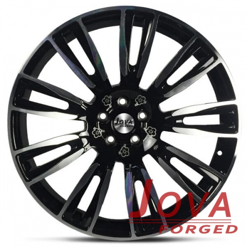 black machined wheels 21x9.5j light milling figure