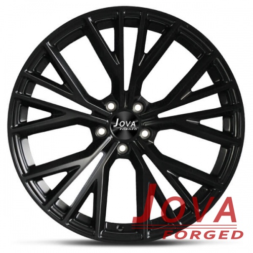 matte black audi wheels concave staggered forged