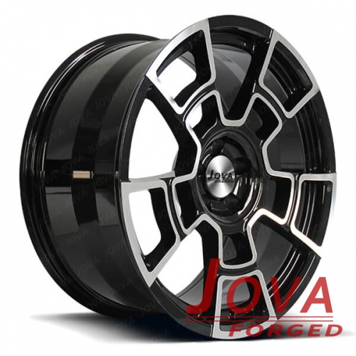20 inch staggered wheels black machine face