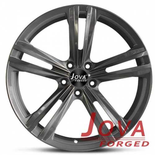 replica wheels concave dark grey double 5 spoke
