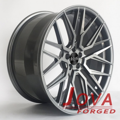 jaguar xj wheels rims staggered spoke gunmetal grey