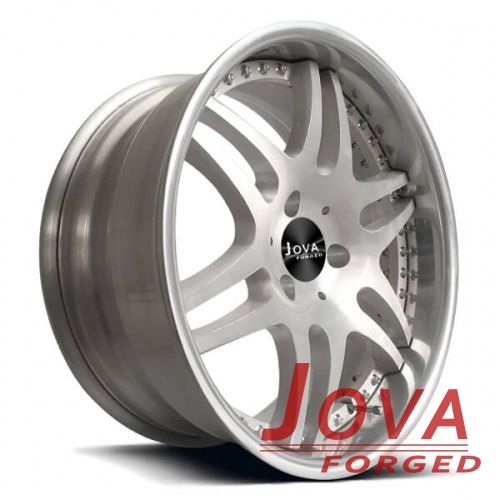 Custom cadillac wheels silver double 6 lug rims