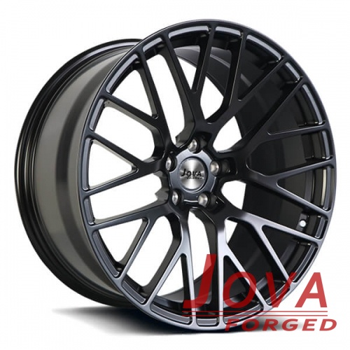 black staggered wheels concave forged