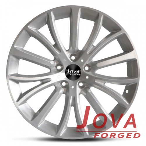 brushed wheels hand made monoblock forged silver