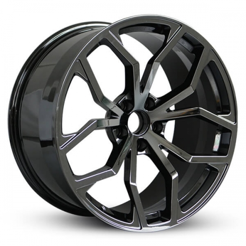 Jaguar concave wheels black forged rims