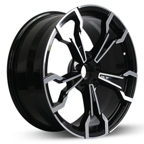 bmw 325i rims black machined staggerd spoke wheels