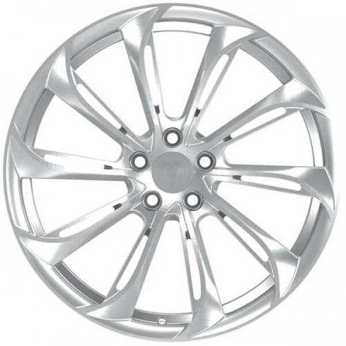 silver brushed wheels for tesla model 3