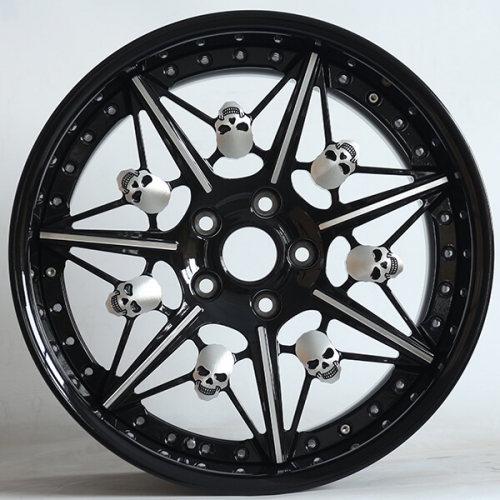 Custom Porsche 911 Wheels Staggered Skull Spoke Rims Suppliers,custom  Porsche 911 Wheels Staggered Skull Spoke Rims Manufacturers