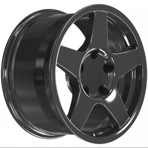 Custom replacement wheels 5 spoke black rims