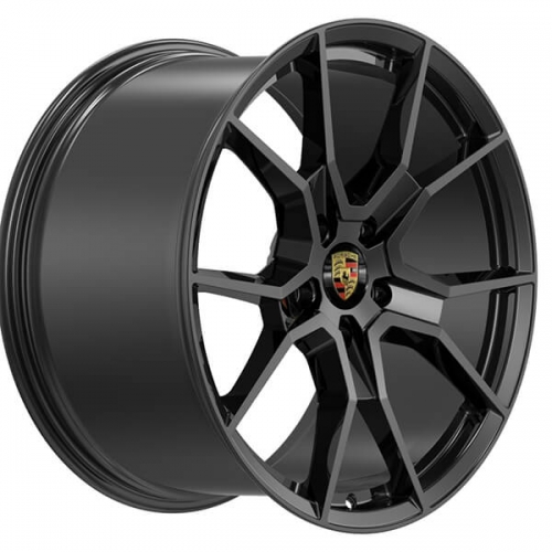 custom porsche 718 wheels cayman black rims