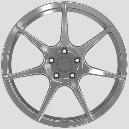 deep concave mustang rims brushed silver wheels