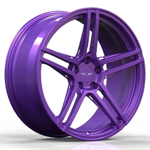 hyundai genesis coupe wheels brushed purple forged wheels