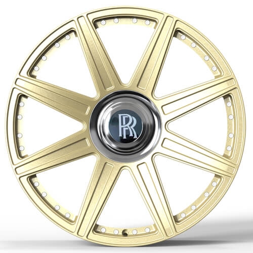 rolls royce phantom custom wheels golden car rims