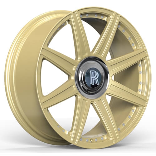 rolls royce phantom custom wheels golden car rims