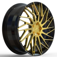 staggered 20 inch rims black and brushed gold wheels suppliers ...