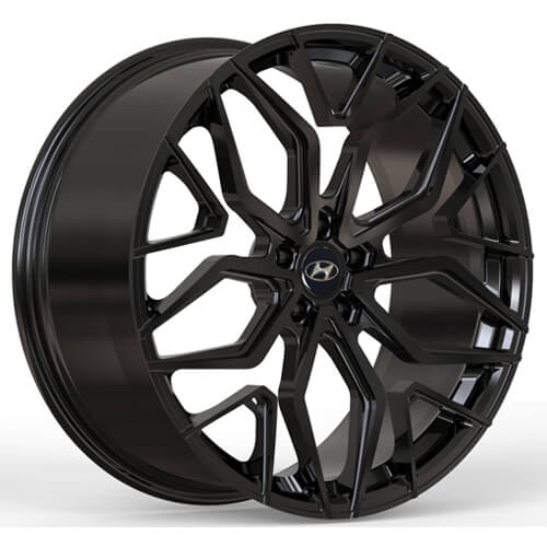 hyundai genesis black rims