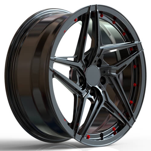 vw golf rims black