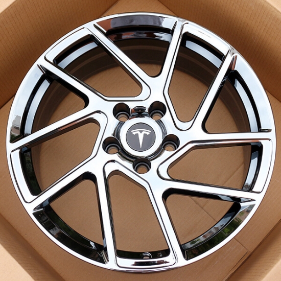 black chrome wheels