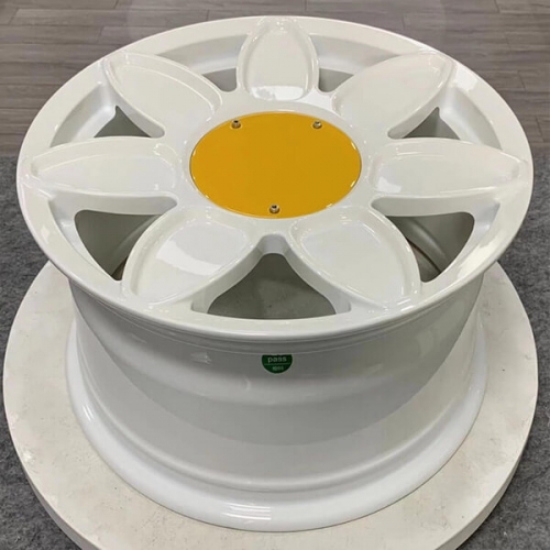 white custom wheels