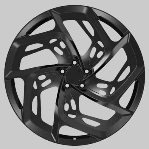 zeekr 001 wheels black 22 inch forged rims