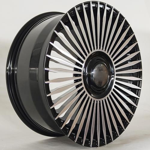multi spoke black rims