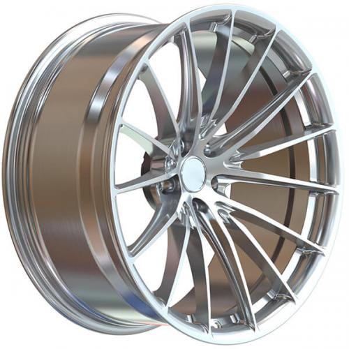 multi spoke brushed wheels