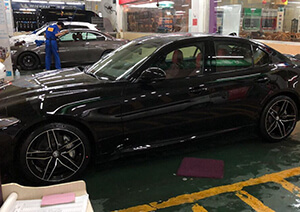 Customer feedback: black machined wheels for Alfa Romeo car aftermarket