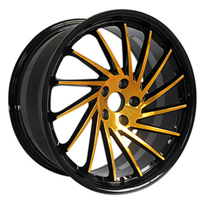 gold painting - new technology of forged car wheels